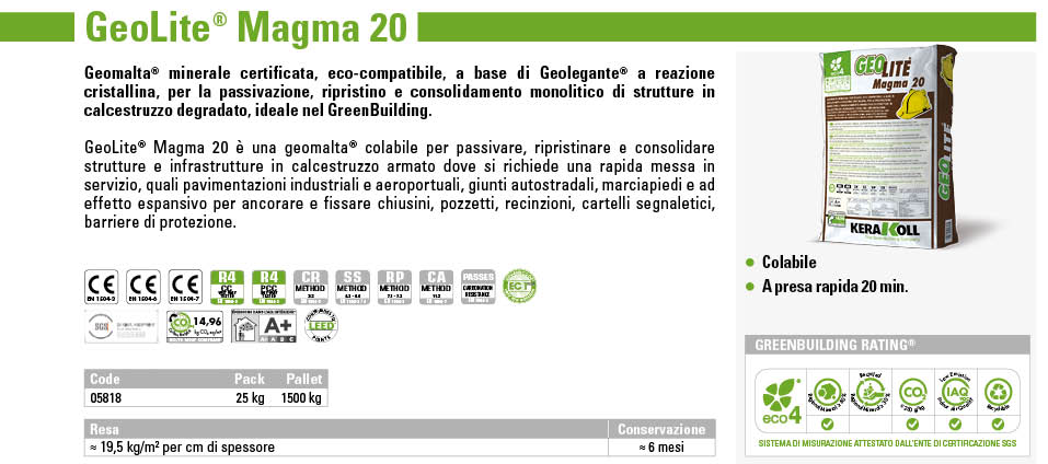 Geolite magma 20 prezzo